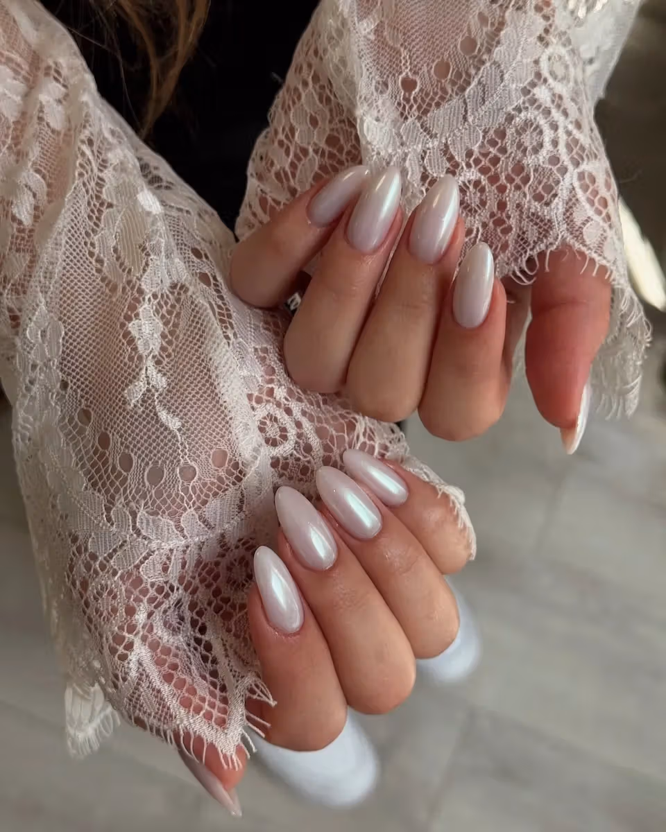 The End of Summer Calls for Coconut Chrome Nails