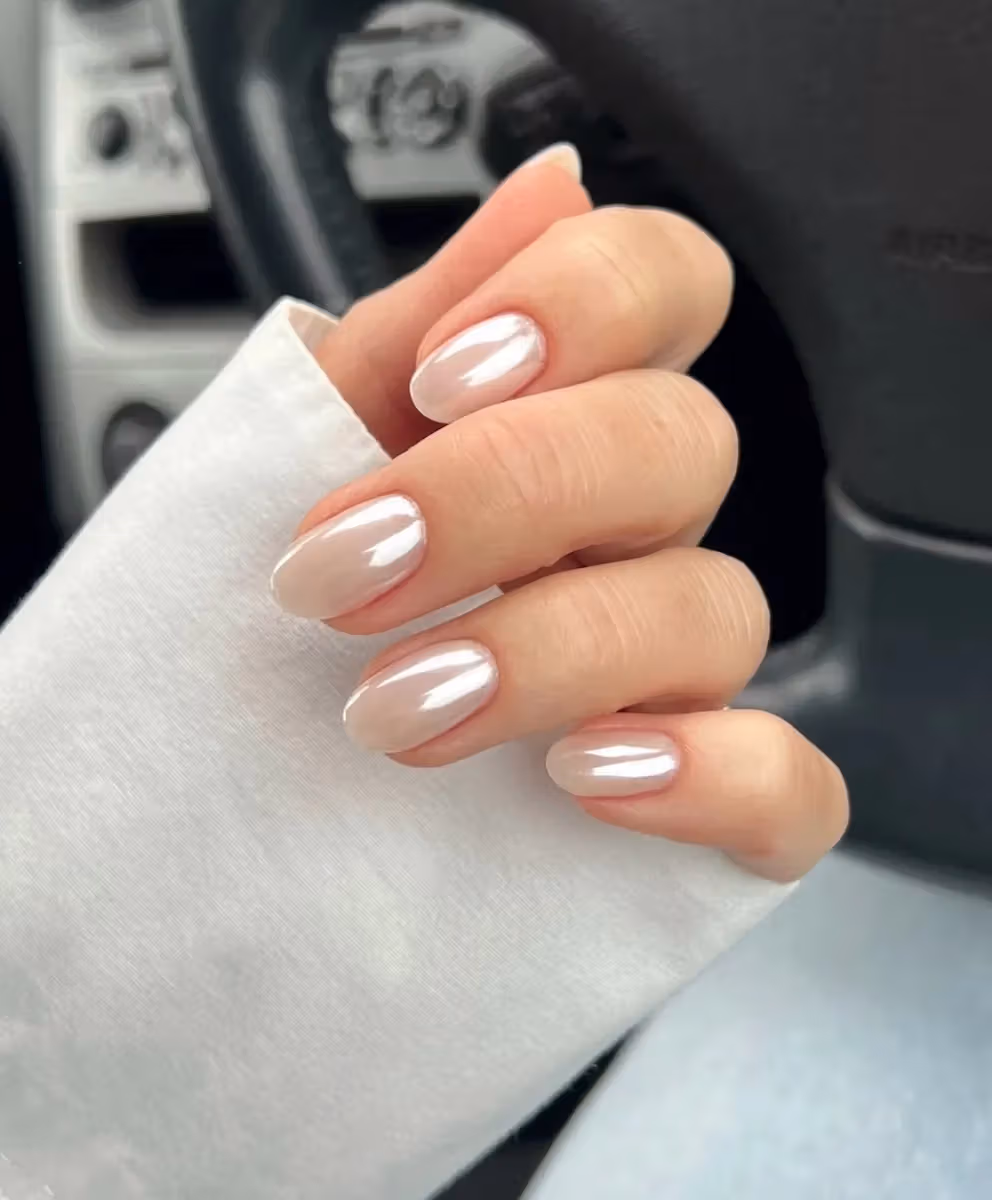The End of Summer Calls for Coconut Chrome Nails