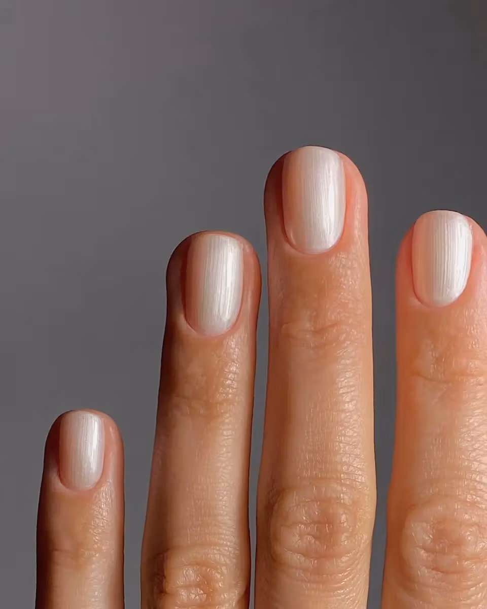 The End of Summer Calls for Coconut Chrome Nails