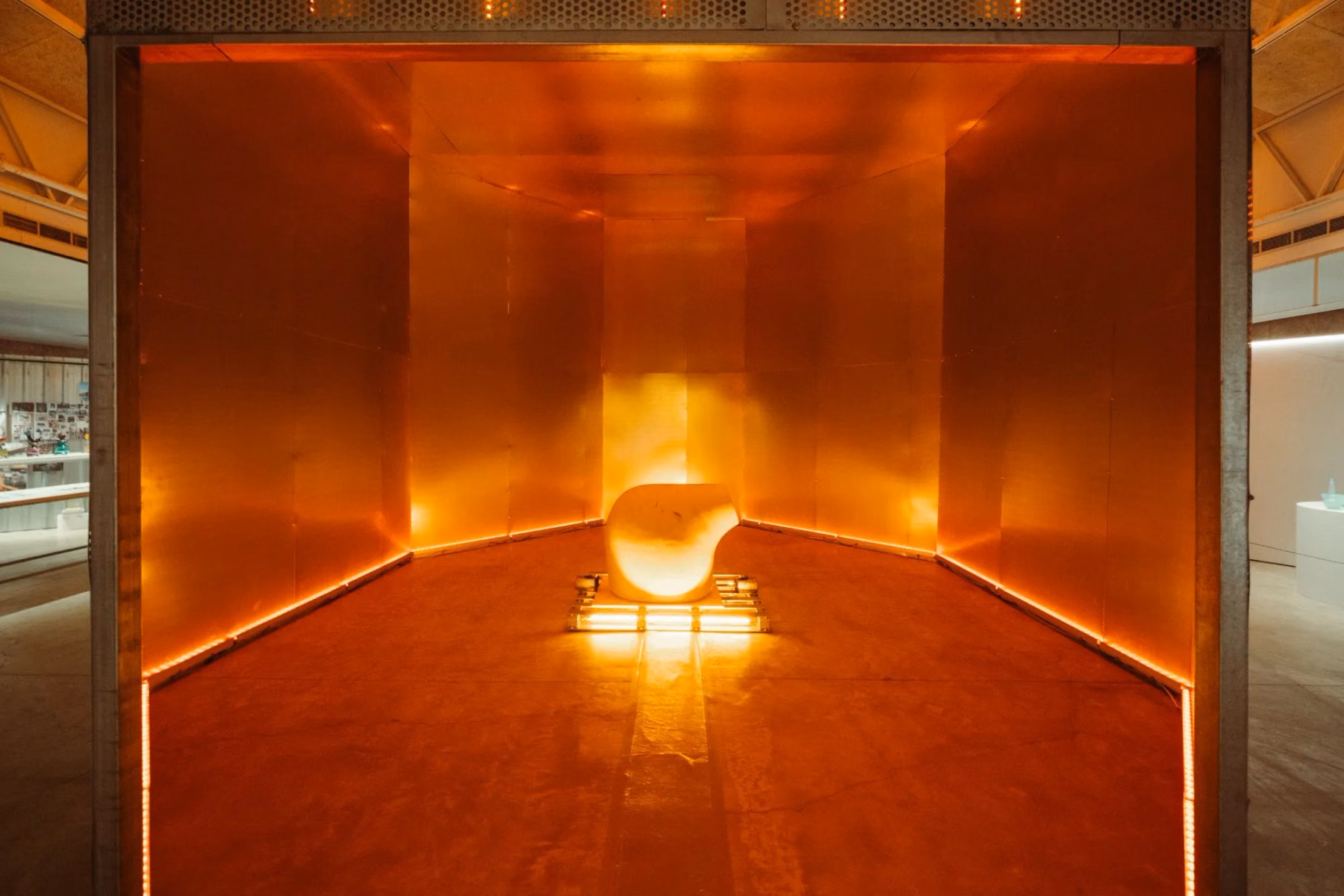 Inside the kiln imagery installation