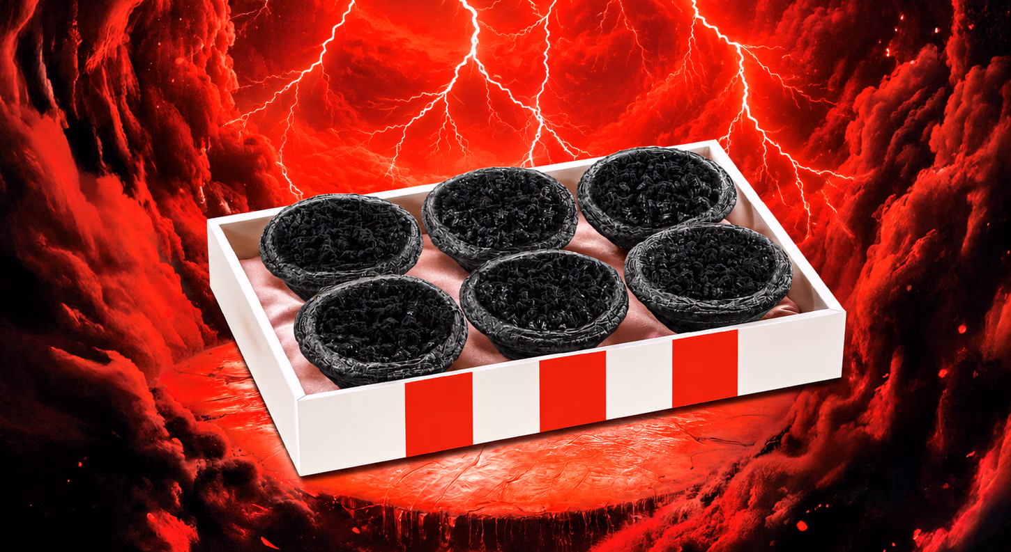 ภาพส่งเสริมการขาย Dark Kiss Egg Tarts 6 ในกล่อง