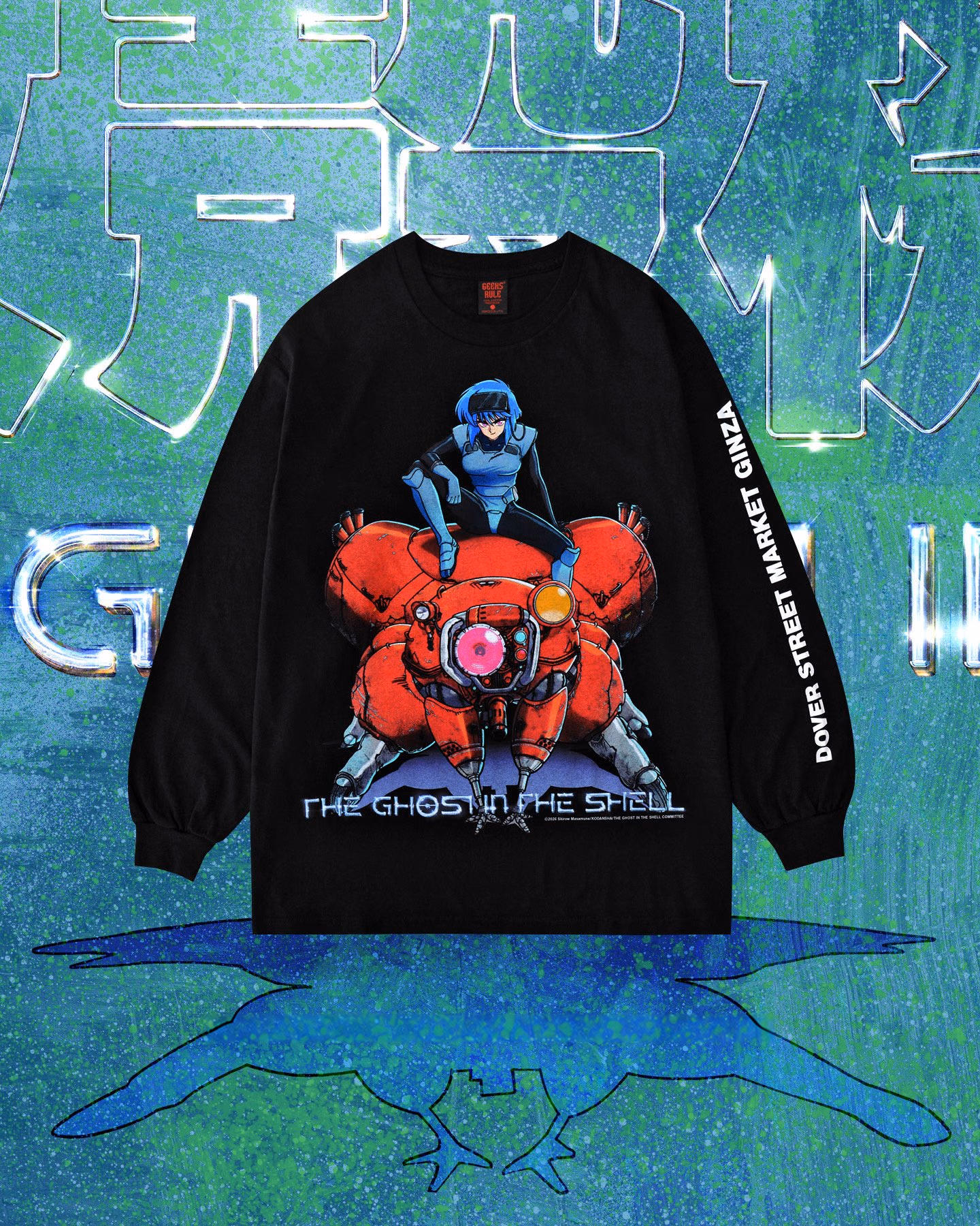 Promotional visual for the collaboration long-sleeve