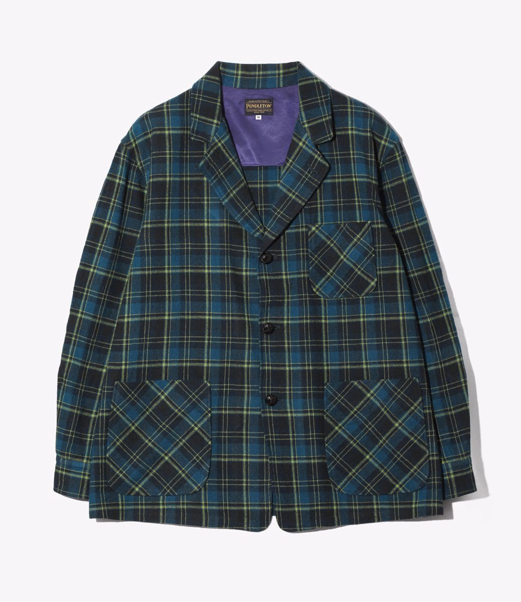 緑チェックのPen Jacket