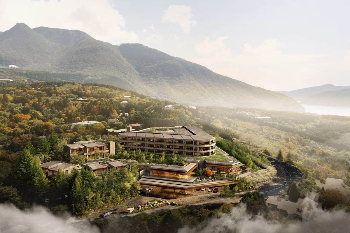 산림 속 Palace Hotel Hakone의 미래 조감 예상도