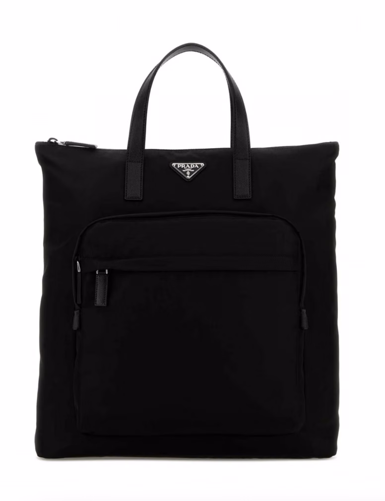 Black Prada top-handle tote