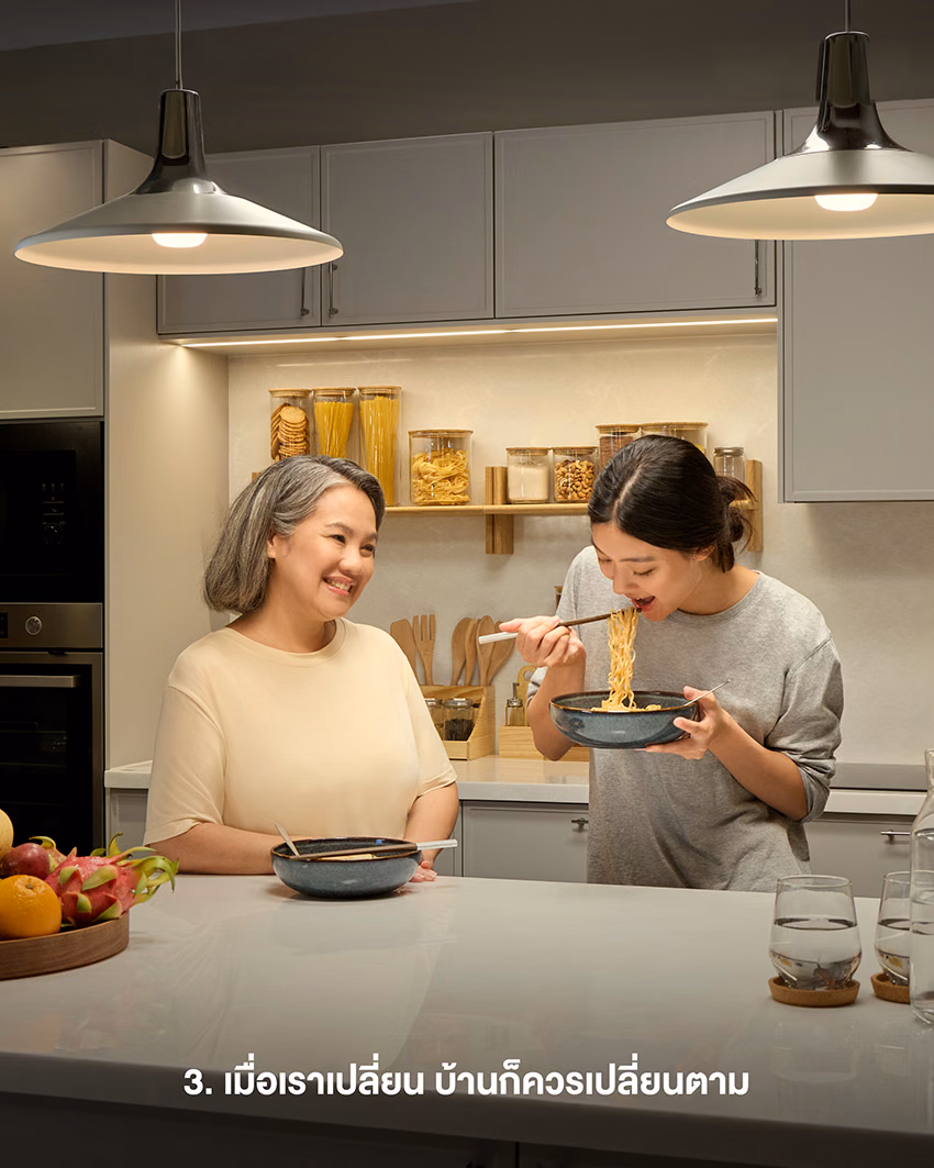 IKEAキッチンイメージの料理と収納
