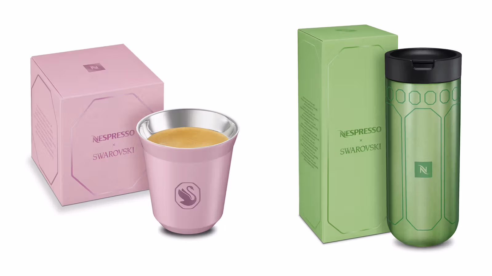 粉色PIXIE LUNGO杯與綠色TRAVEL隨行杯分別建議售價NT$720與NT$1,400。