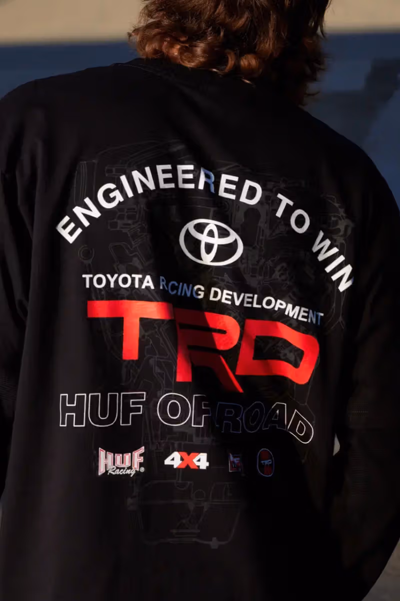 HUF 再牽手 Toyota Racing Development，把賽道贊助美學搬進FW26