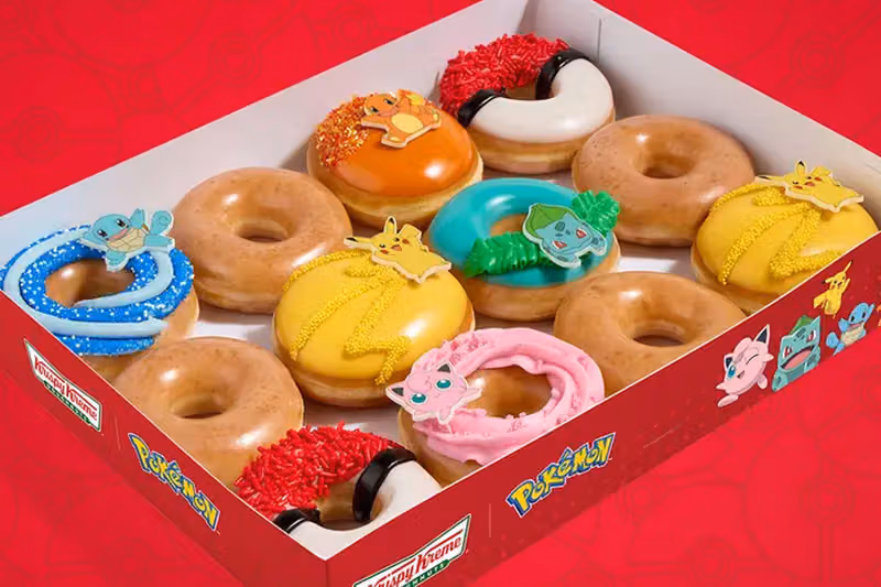 Krispy Kreme 把六隻寶可夢做成甜甜圈，慶祝系列滿30歲