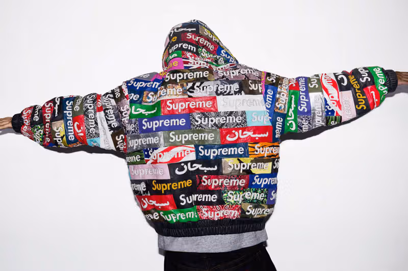 Supreme 把三十年 Box Logo 史剪成一件皮衣