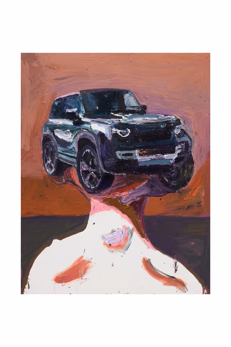 Ben Quilty紐約首展《Devil/God》：把汽車化作陽具崇拜，聖母像縫進體罰皮革