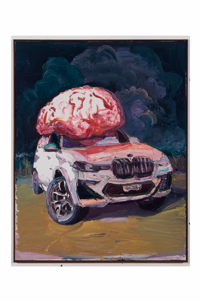 벤 퀄티(Ben Quilty) 뉴욕 첫 개인전 《Devil/God》: 자동차를 남근 숭배로, 성모상을 체벌 가죽에 꿰매다
