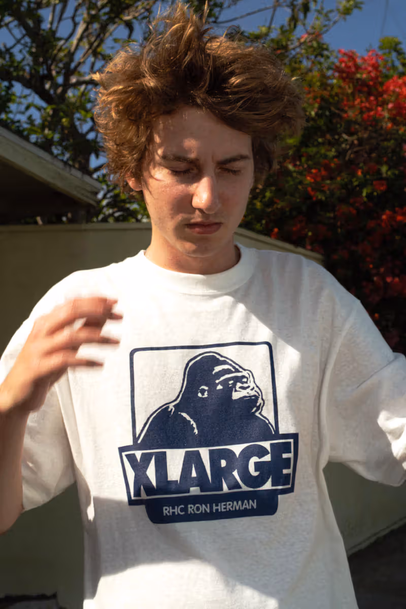 XLARGE 35週年不炒舊款，先端出一塊新布料跟RHC Ron Herman對話