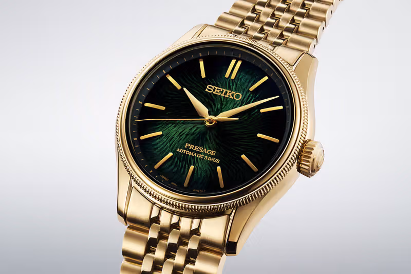 Seiko 把黑松樹皮的粗糙感做進錶盤，這次跟盆栽職人聯手