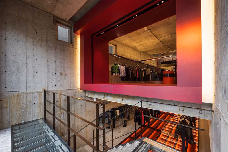 Andersson Bell Opens First Tokyo Flagship in 32-Year-Old Building, Pitting Raw Concrete Against Polished Metal