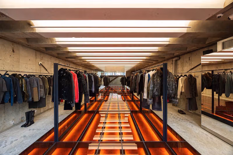 Andersson Bell Opens First Tokyo Flagship in 32-Year-Old Building, Pitting Raw Concrete Against Polished Metal